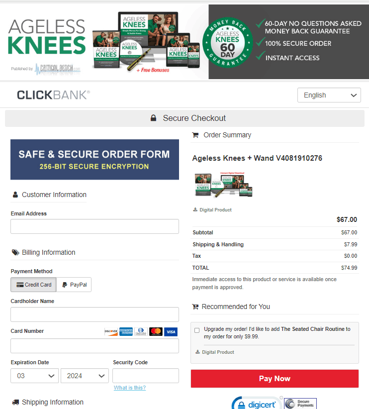 The Genius Wave Checkout Page